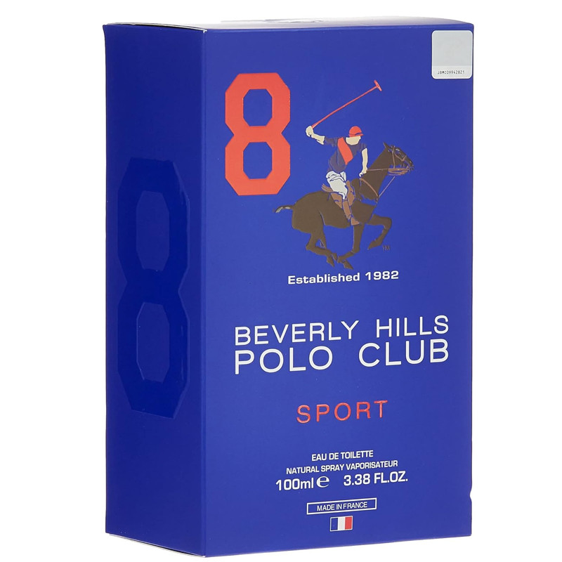 Sport 8 Beverly Hills Polo Club Eau de Toilette Homme 100Ml En Tunisie