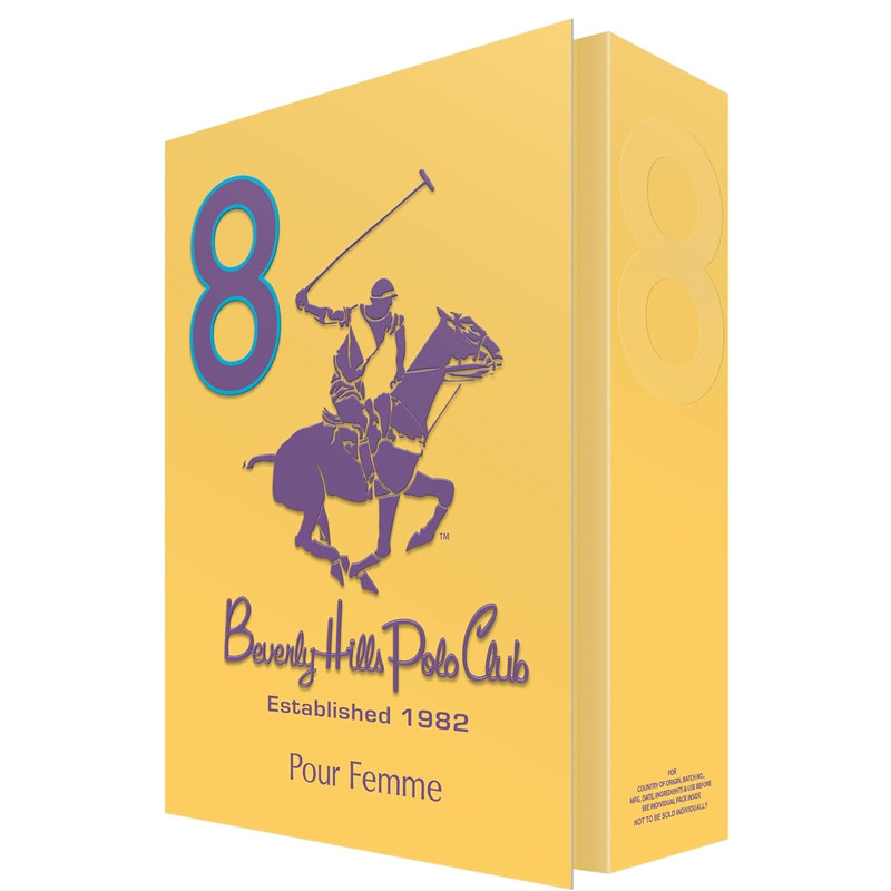 Coffret 8 Beverly Hills Polo Club Eau de Parfum Femme 50Ml En Tunisie