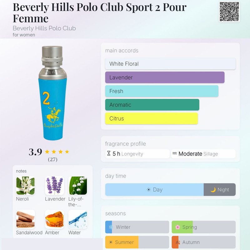 Coffret 2 Beverly Hills Polo Club Eau de Parfum Femme 50Ml En Tunisie