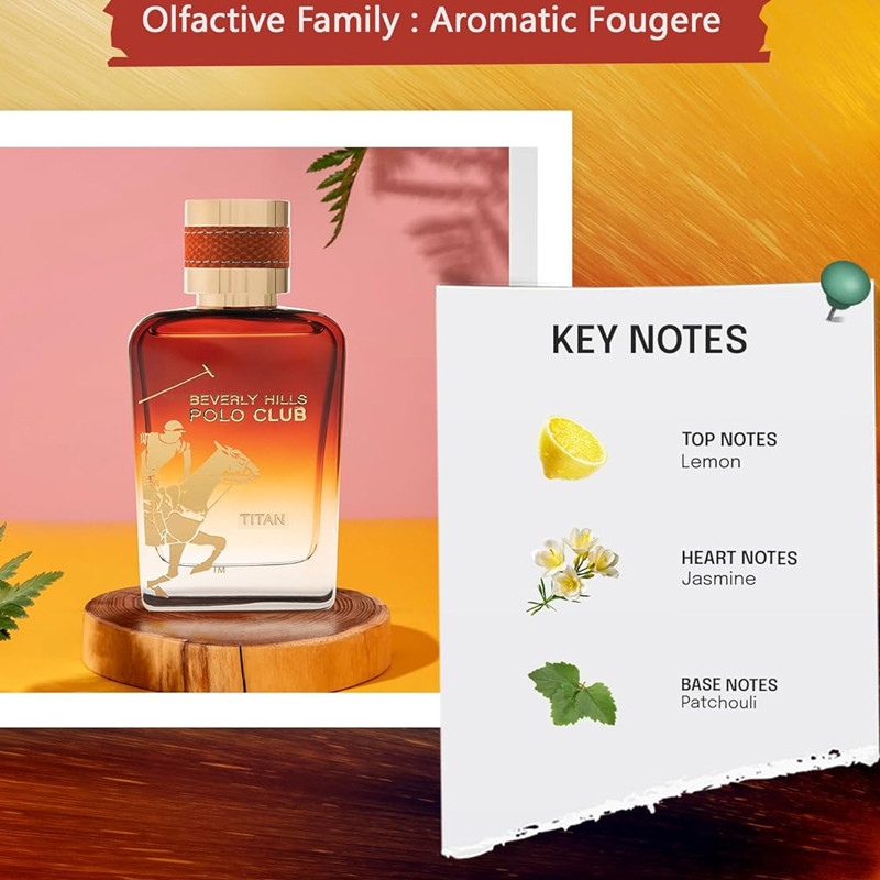 Titan Beverly Hills Polo Club Eau de Toilette Homme 100Ml En Tunsiie