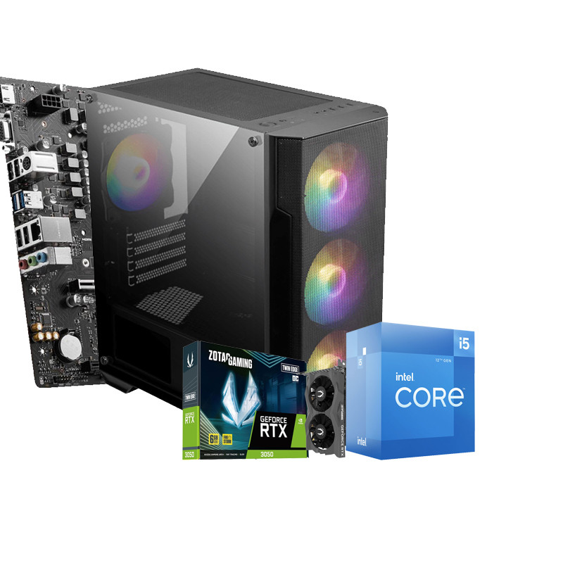 Pc de Bureau Gamer MAX 506 i5 12Gén 16Go 512Go SSD  RTX 3050 6Go