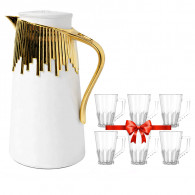 Thermos 1Litre Blanc & Crème en Tunisie