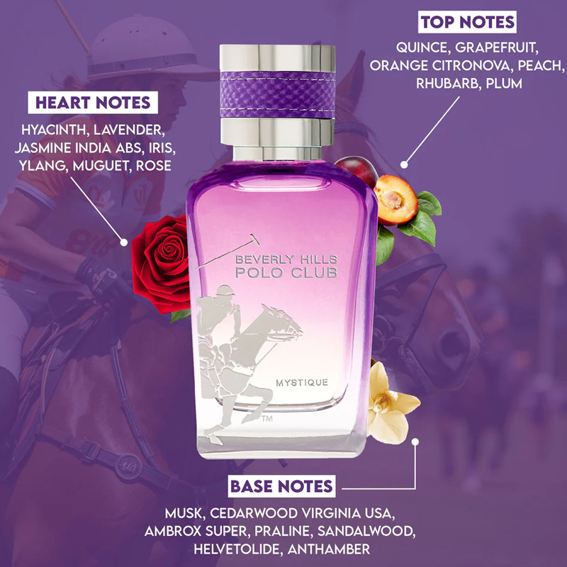 Mystique Beverly Hills Polo Club Eau de Toilette Femme 100Ml En Tunisie