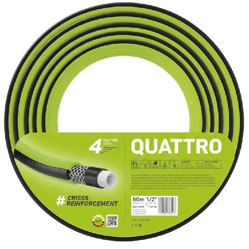 Tuyau D'arrosage Cellfast Quattro 5/8" 15 m Vert EN Tunisie