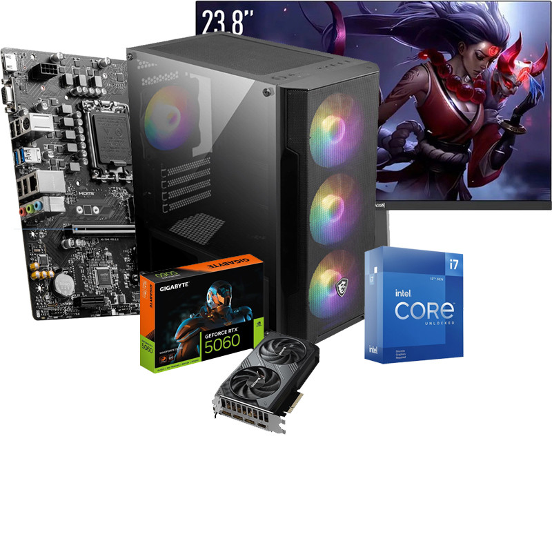 Pc de Bureau Gamer BU MAX 508 i5 12Gén 16Go 512Go SSD  RTX 5060 8Go en Tunisie