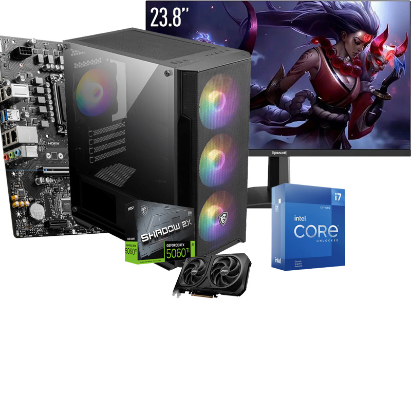 Pc de Bureau Gamer BU MAX 509 i5 12Gén 16Go 512Go SSD  RTX 5060 Ti 16Go en Tunisie