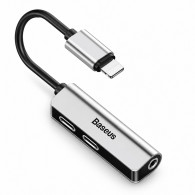 Adaptateur Audio Baseus L52 3En1 Pour IPhone Gris en Tunisie