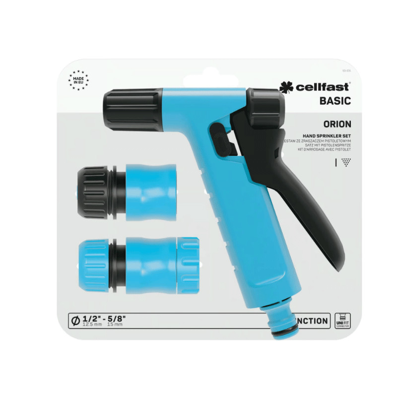 Kit D'arrosage Avec Pistolet Cellfast 50-531 1/2″-5/8″ Bleu en Tunisie