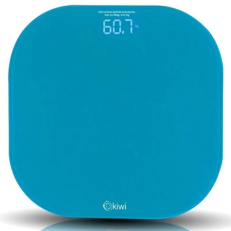 Pèse Personne Connecté Kiwi KBS-1032 180 Kg Bleu en Tunisie