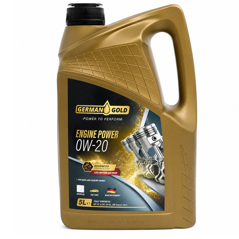 Huile Moteur German Gold Engine Power 0W20 5L En Tunisie