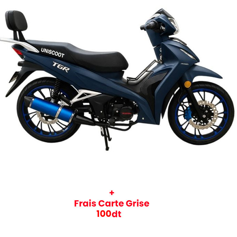 Moto Uniscoot Tiger 125CC Bleu en Tunisie