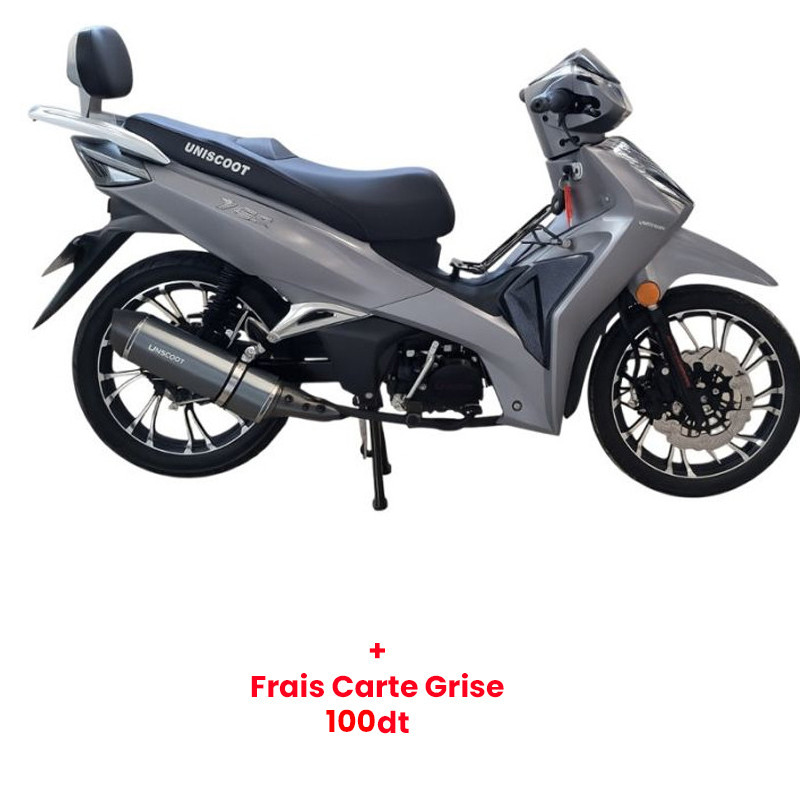 Moto Uniscoot Tiger 125CC Gris