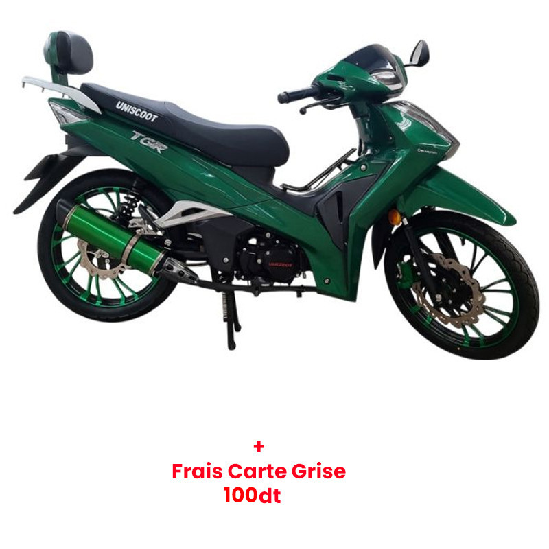 Moto Uniscoot Tiger 125CC Vert