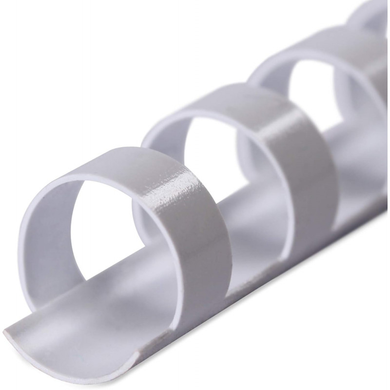 100 Reliures Spirale Plastique 14mm Blanc En Tunisie