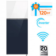 Réfrigérateur Samsung RT42CB66448AEL 415 Litres NoFrost Blanc & Bleu Marine en Tunisie
