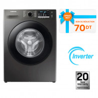 Lave Linge Frontale Samsung Eco Bubble 8Kg Inox WW80TA046AX