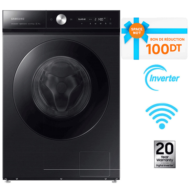 Machine À Laver Samsung WW11B1944GB Frontale Al Wash Digital Inverter 11Kg - Noir