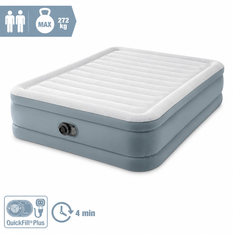 Matelas Gonflable Premium Comfort Intex 64824ND Gris En Tunisie