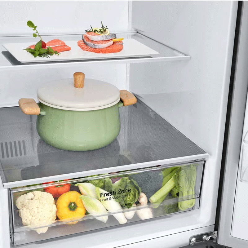 Réfrigérateur Combiné LG GW-B459NLLM 341L NoFrost Inox en Tunisie