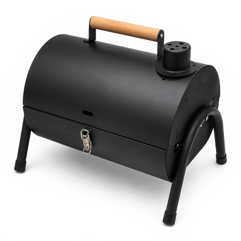 Barbecue à Charbon Avec Chapeau Noir en Tunisie