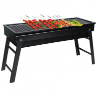 Barbecue à Charbon Rectangulaire Noir en Tunisie