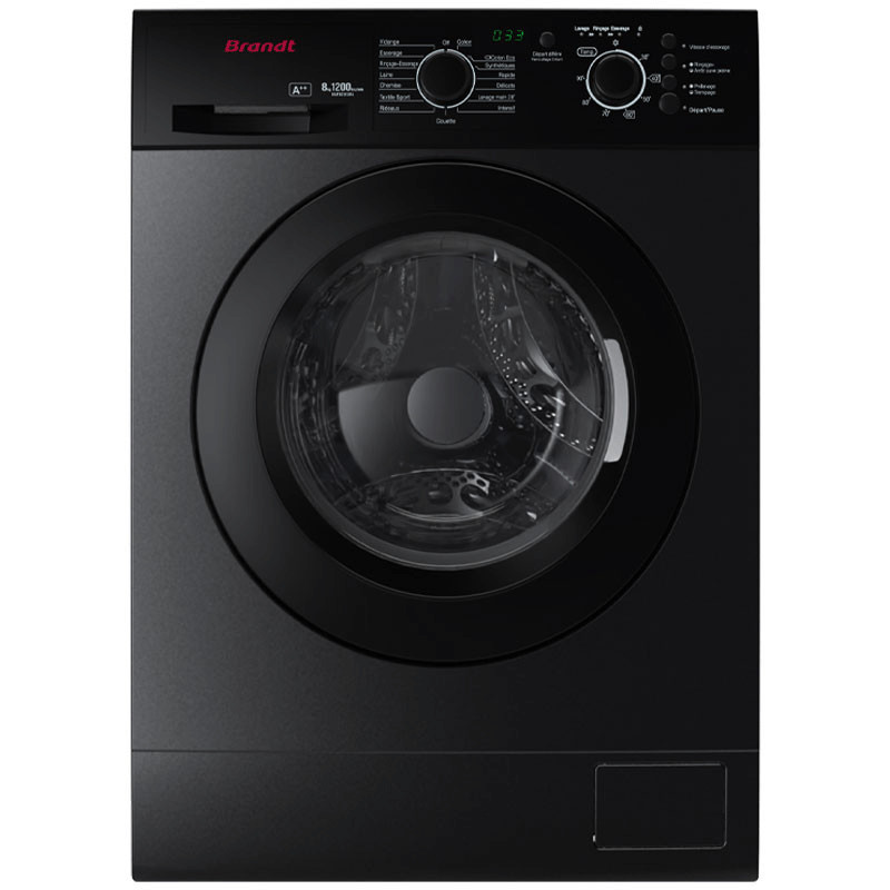 Machine à Laver Frontale Brandt BLF820SBL 8Kg Dark Silver EN Tunisie