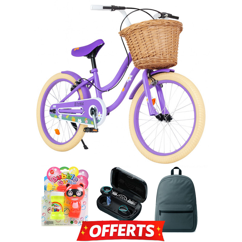 Vélo Enfant Blynx KID03 12″ Violet En Tunisie