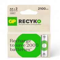 2 Piles rechargeables GP Recyko AA 1.2 V en Tunisie