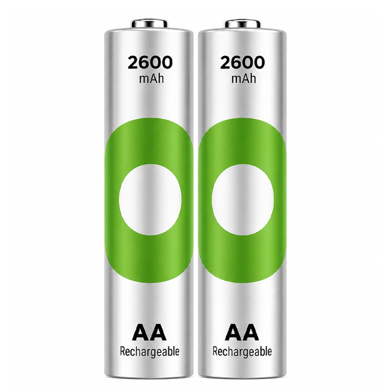 2 Piles rechargeables GP Recyko AA 1.2V 2600 mAh  en Tunisie