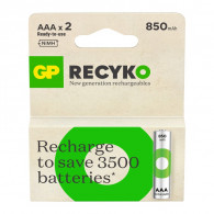 2 Piles Rechargeables GP Recyko AAA 1.2V 850mAh En Tunisie