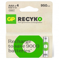 4 Piles rechargeables GP Recyko AAA 1.2V 950 mAh En Tunisie