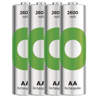 4 x Piles Rechargeables GP Recyko AA 1.2V 2600 mAh