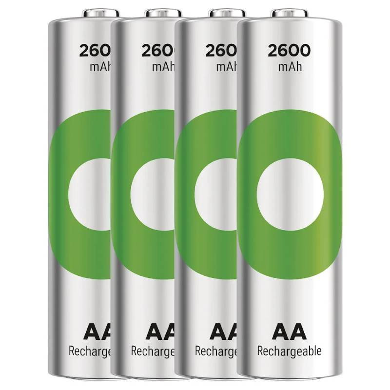 4 Piles Rechargeables GP Recyko AA 1.2V 2600 mAh EN Tunisie