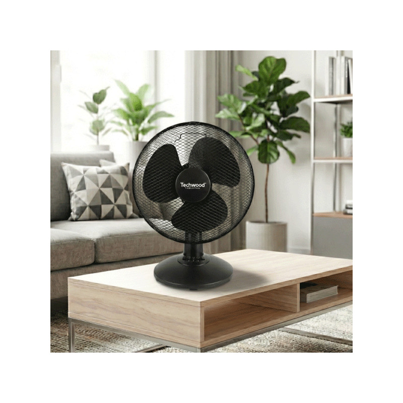 Ventilateur De Table Techwood TVE-3036 35W Noir EN Tunisie