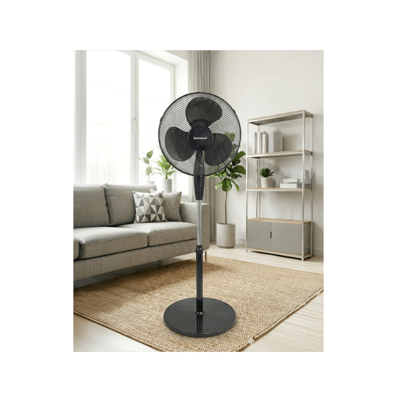 Ventilateur Sur Pied Techwood TVE-4046 40W Noir en Tunisie