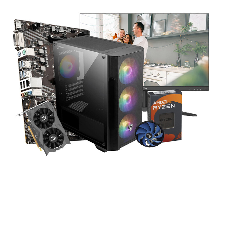 Pc Gamer Apex R500 Ryzen 5 8Go 256Go SSD RTX 3050 en Tunisie