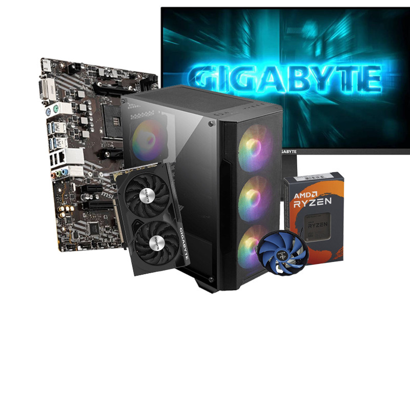 Pc Gamer Apex R501 Ryzen 5 24" 16Go 512Go SSD RTX 4060 8Go en Tunisie