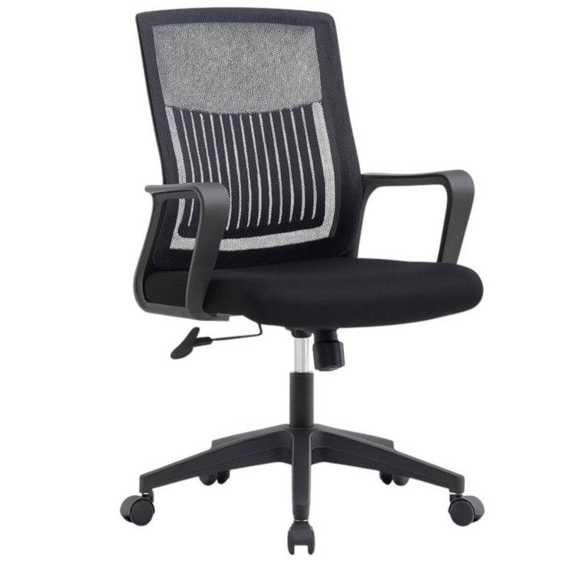 Chaise De Bureau Costa Avec Accoudoirs Noir en Tunisie