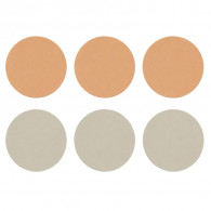 Glam Of Sweden 6 Eponges Ronde Beige en Tunisie