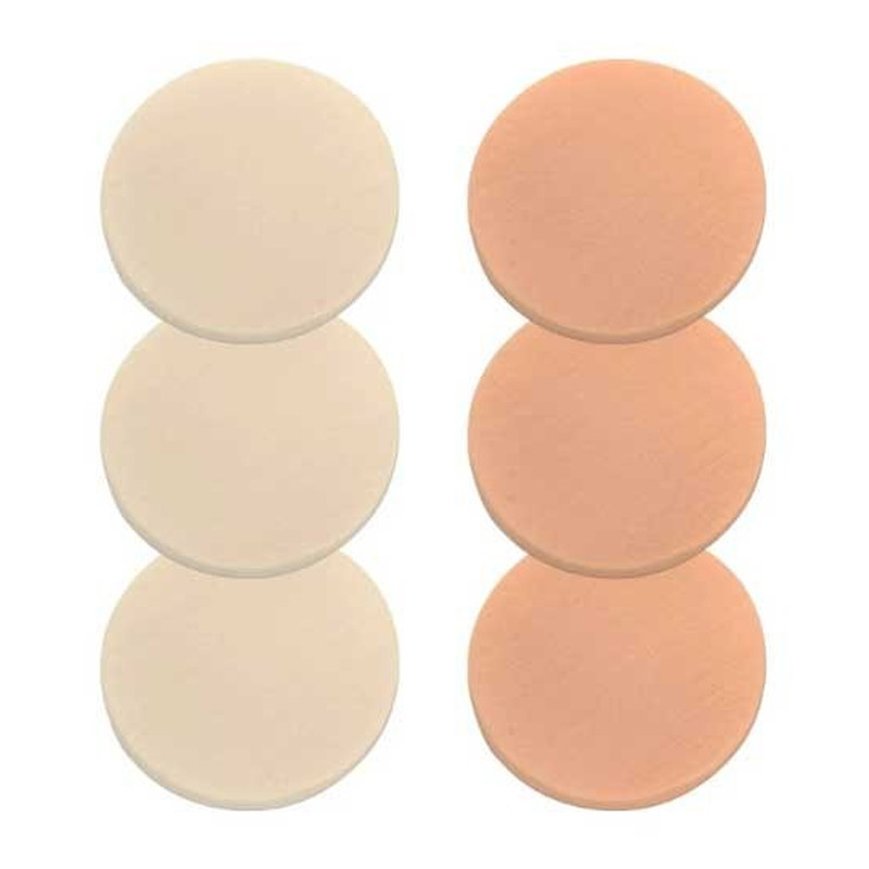 Glam Of Sweden 6 Eponges Ronde Beige en Tunisie