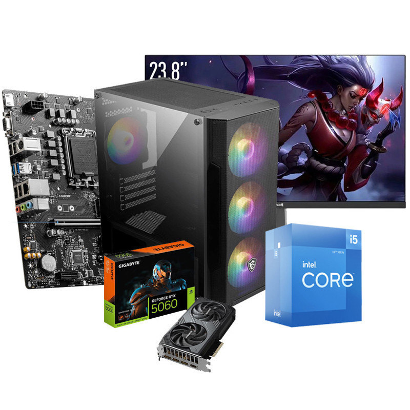 Pc de Bureau Gamer BU MAX 508 i5 12Gén 16Go 512Go SSD  RTX 5060 8Go en Tunisie