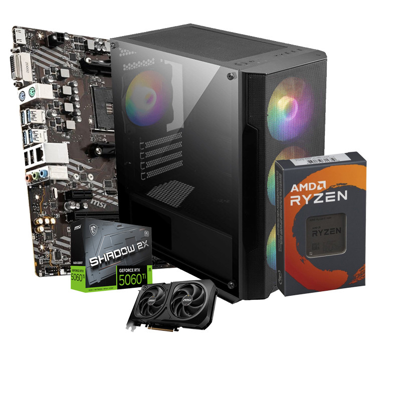 Pc Gamer Apex R505 Ryzen 5 16Go 512Go SSD RTX 5060Ti en Tunisie