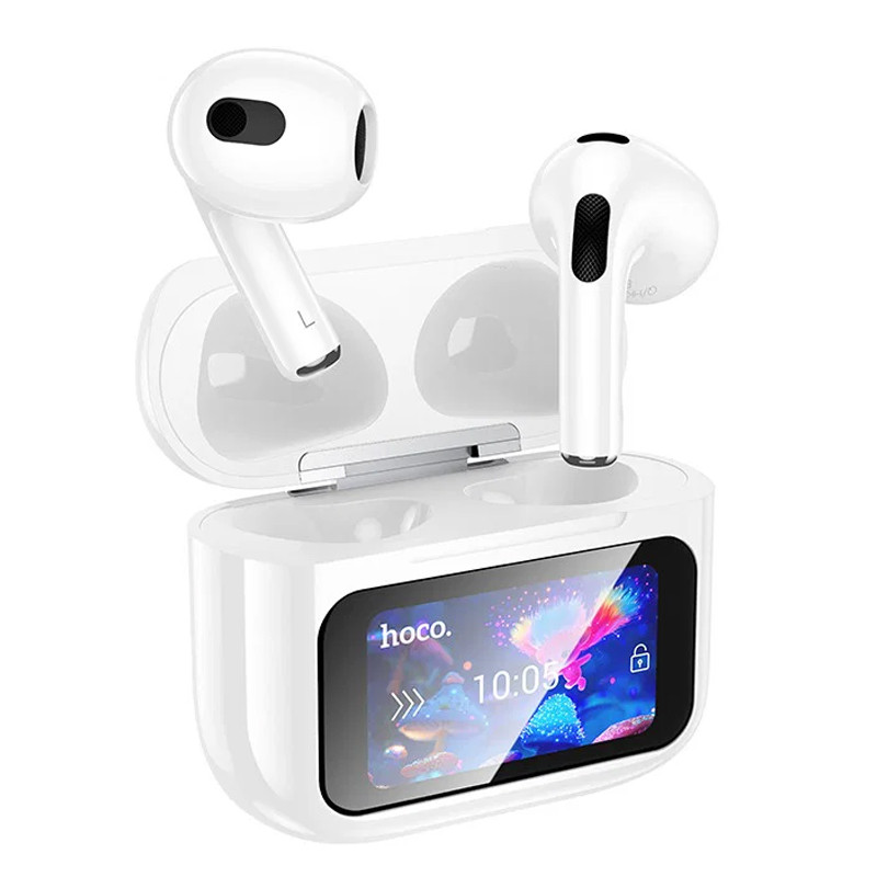 Ecouteur Bluetooth Hoco EW81 ANC Avec Ecran Tactile Blanc en Tunisie