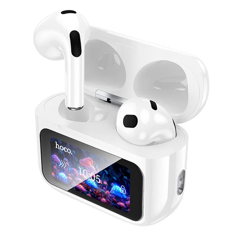 Ecouteur Bluetooth Hoco EW81 ANC Avec Ecran Tactile Blanc en Tunisie