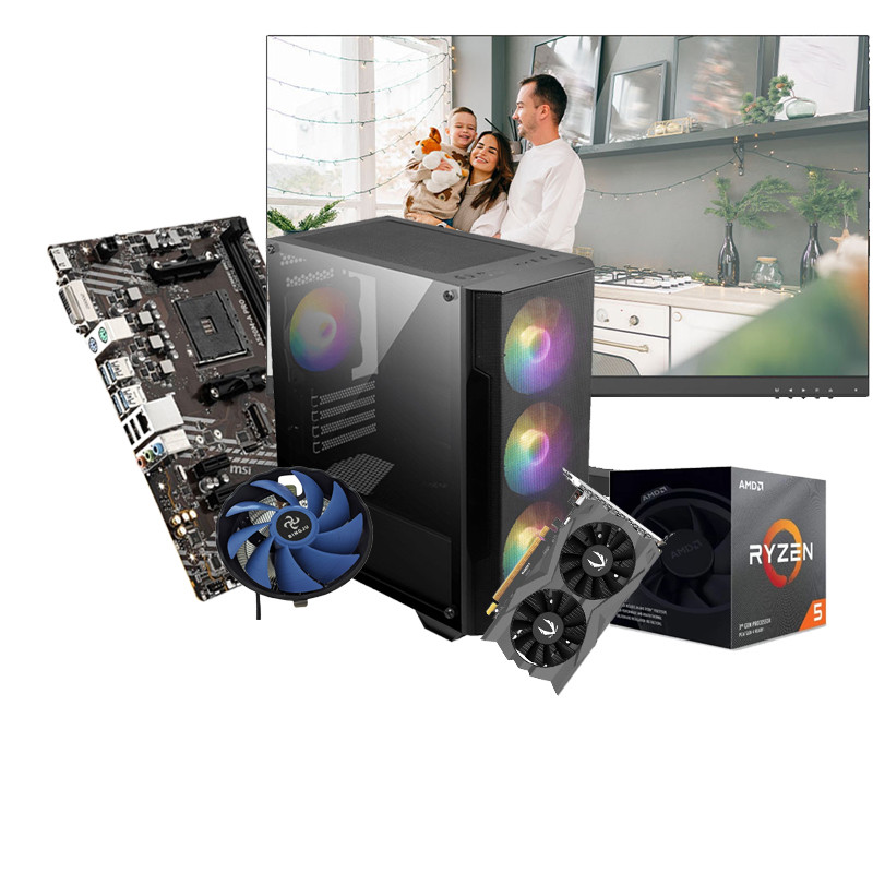 Pc Gamer Apex R506 24" Ryzen 5 3500X 8Go 256Go SSD RTX 3050 en Tunisie