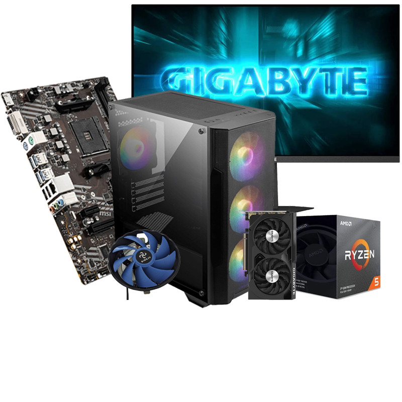 Pc Gamer Apex R507 Ryzen 5 3500X 24" 16Go 512Go SSD RTX 4060 en Tunisie