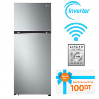 Réfrigérateur LG Nofrost 390 Litres Inox (GN-B392PLGB)