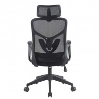 Chaise Directeur Alba Avec Accoudoirs Noir