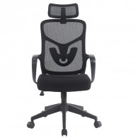 Chaise Directeur Alba Avec Accoudoirs Noir