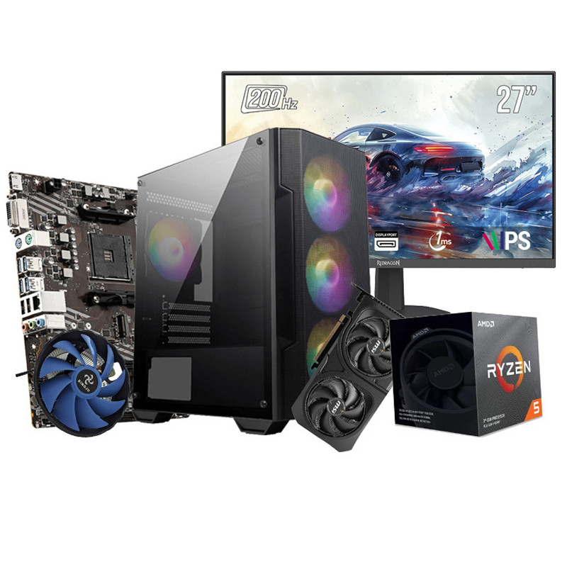 Pc Gamer Apex R511 27" Ryzen 5 3500X 16Go 512Go SSD RTX 5060Ti 16Go en Tunisie